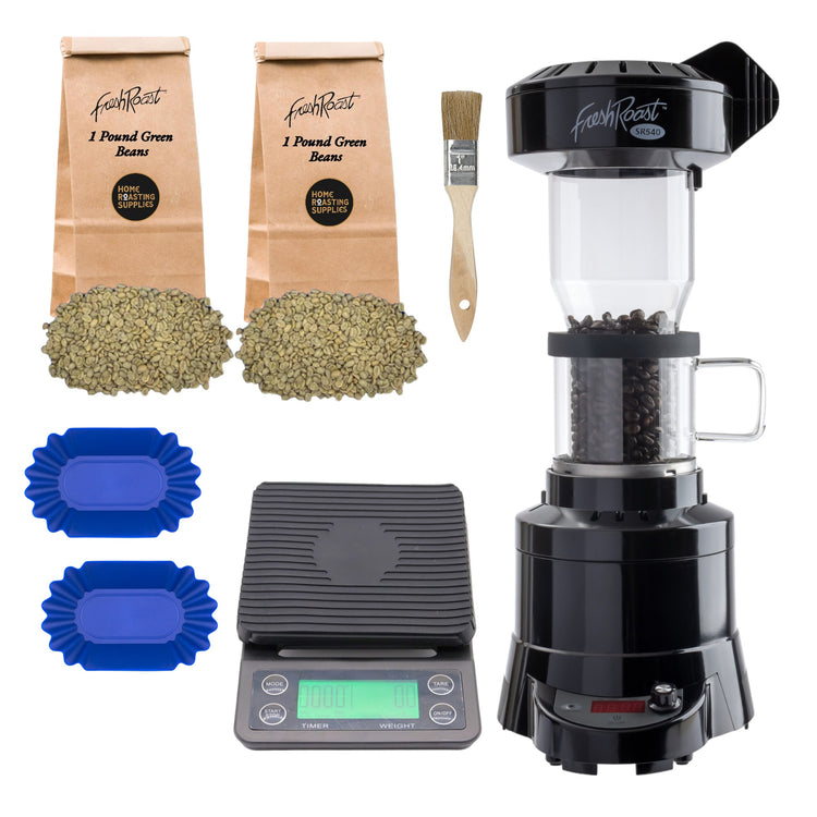 Torréfacteur Fresh Roast SR800 - Lit Fluide, 1750W, Capacité 8oz, Avec Tube Extension + Refroidisseur